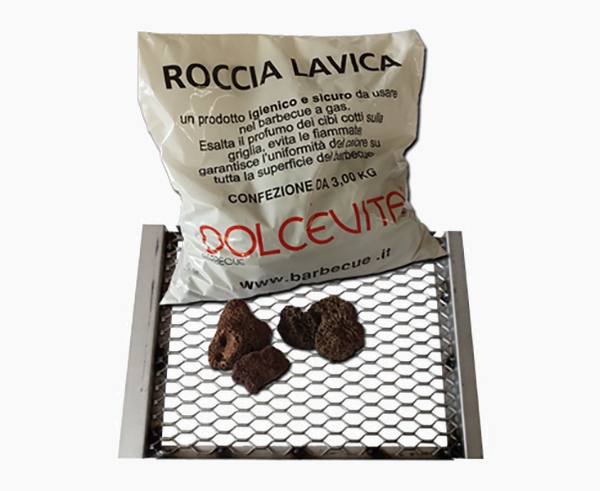 Kit rete e roccia lavica