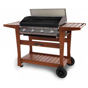 barbecue Euro 4 safety controls con carrello - Barbecue avec pierre de lave ou sans