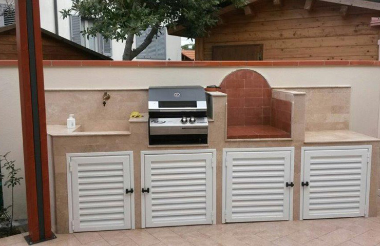Built-in bbq / Built-in gas barbecue